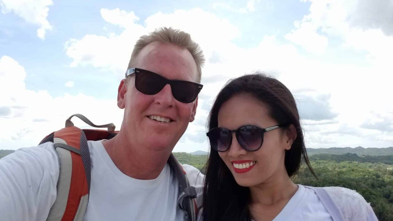 Chien & I at the Chocolate Hills in Bohol